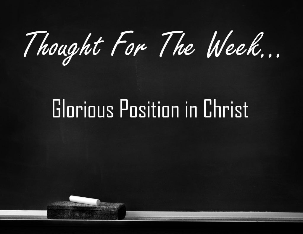 Glorious Position in Christ - Blog 8.13.2020